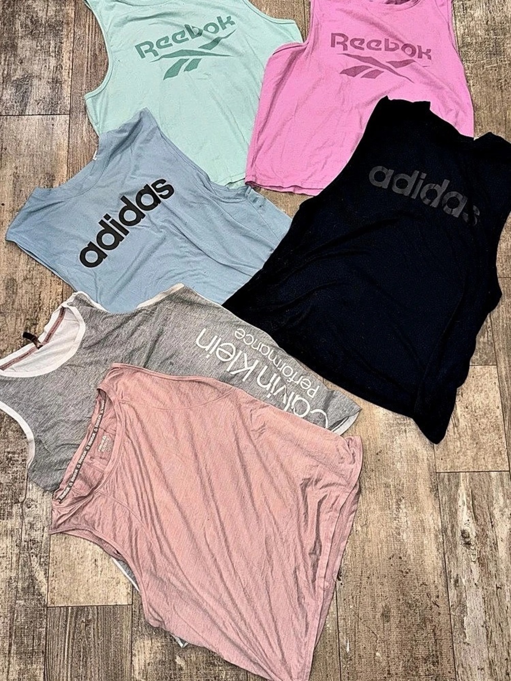 Mixed brands Athletic Tank Top Lot XL Pink Blue